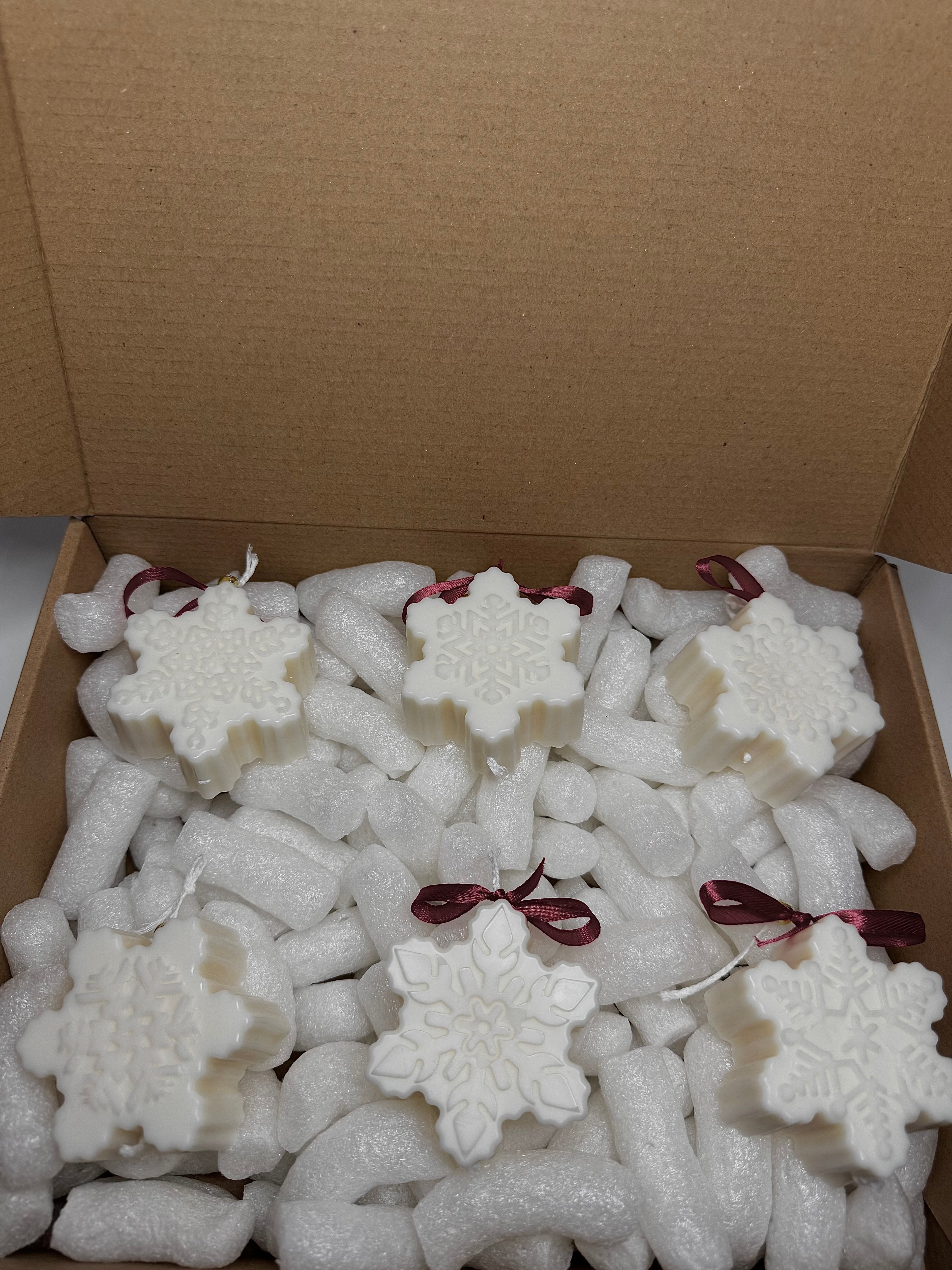 snowflakes candles set